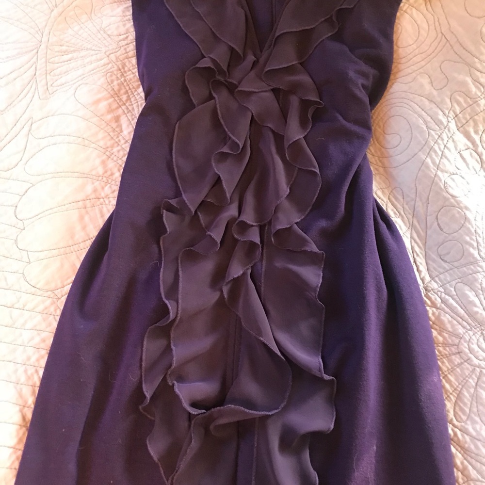 Deep purple mid dress, like new condition size 10.